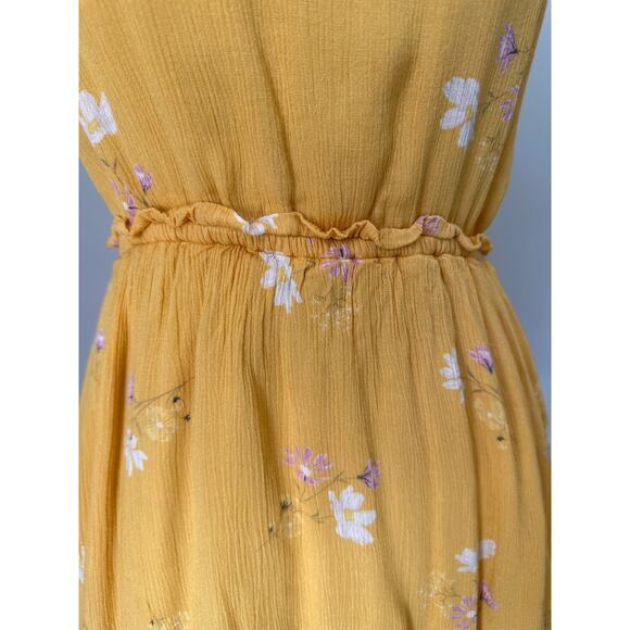 Abercrombie Kids Yellow Floral Mini Dress Sz 13/14 - Picture 5 of 7